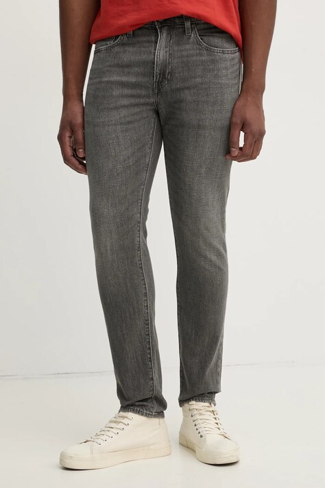 Džíny Levi's 512 SLIM TAPER pánské, šedá barva, 28833