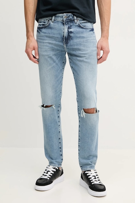 BOSS Orange jeansy męskie kolor niebieski 50537822