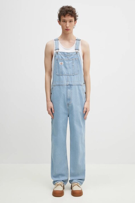 Джинсовый комбинезон Dickies Dickies Classic Denim Bib Vintage Aged Blue мужские DK0A4XYAC151