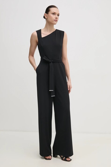 Calvin Klein salopeta culoarea negru, cold shoulder, K20K208431