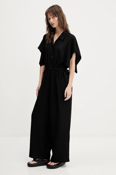 Bimba Y Lola salopetă culoarea negru, cu decolteu in v, 251BR9051.10000