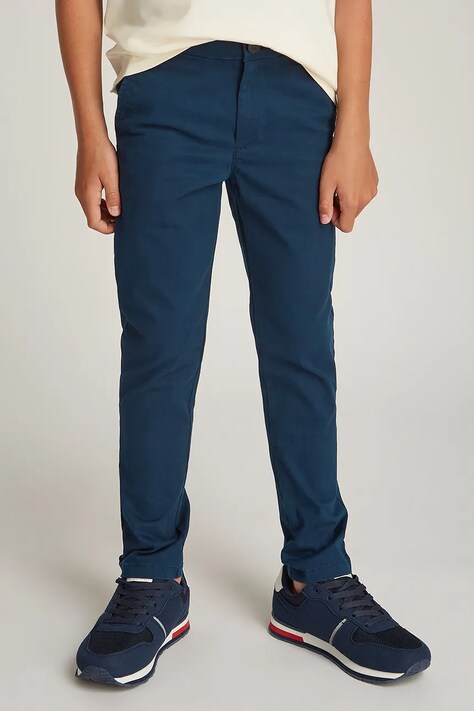 Tommy Hilfiger pantaloni copii culoarea bleumarin, uni, KB0KB09435