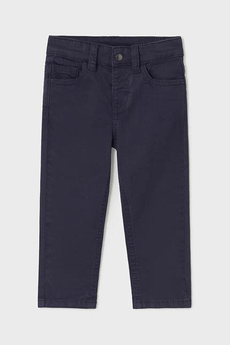 Dětské kalhoty Mayoral slim fit basic tmavomodrá barva, hladké, 506