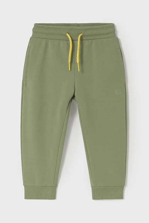 Детские спортивные штаны Mayoral цвет зелёный однотонные 711
