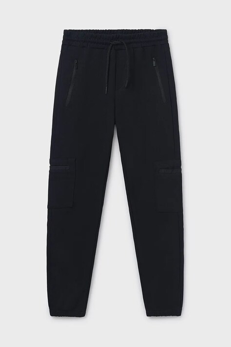 Mayoral pantaloni de trening pentru copii culoarea negru, neted, 6528