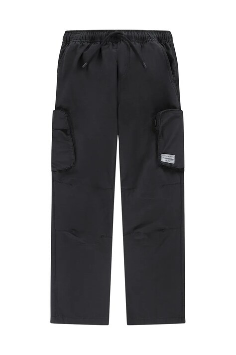 Dětské kalhoty Levi's PARACHUTE CARGO PANTS černá barva, hladké, 9EM373