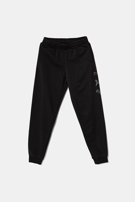 Bavlnené tepláky Puma ESS LOGO LAB Execution Sweatpants TR čierna farba, s potlačou, 685790
