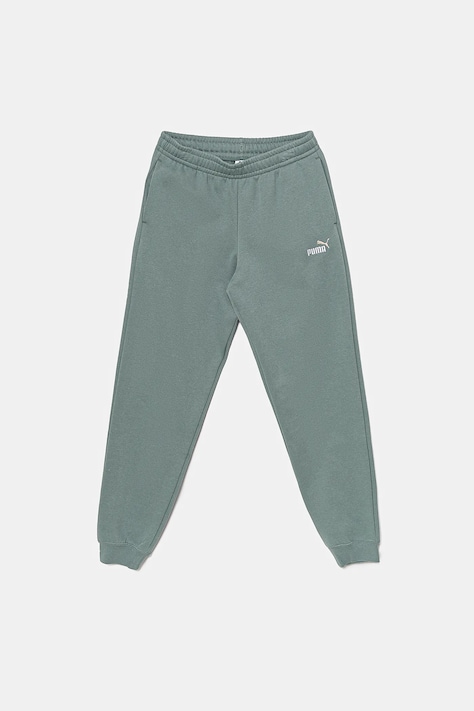 Detské tepláky Puma ESS 2 COLOR No. 1 Logo Sweatpants FL zelená farba, jednofarebné, 685824