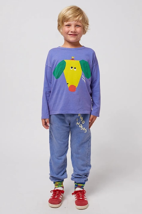 Bobo Choses pantaloni de trening din bumbac pentru copii cu imprimeu, 125AC077