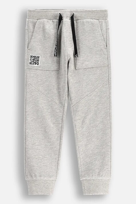 Coccodrillo pantaloni de trening pentru copii culoarea gri, uni, GAMER BOY KIDS
