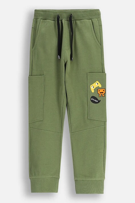 Спортивные штаны Coccodrillo цвет зелёный GAMER BOY KIDS
