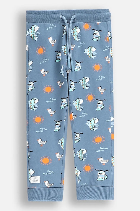 Coccodrillo pantaloni tuta neonato/a colore blu HOLIDAY SPLASH BOY NEWBORN