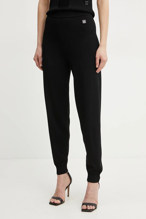 Tepláky Armani Exchange dámské, černá barva, hladké, XW000120 AF10352