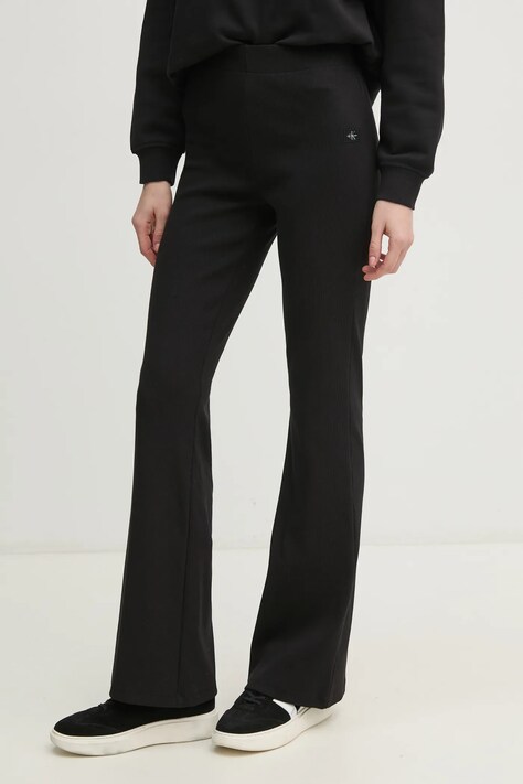 Брюки Calvin Klein Jeans женские цвет чёрный однотонные J20J224842