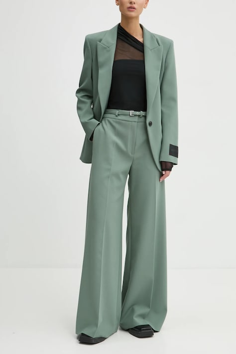 HUGO pantaloni donna colore verde 50530147