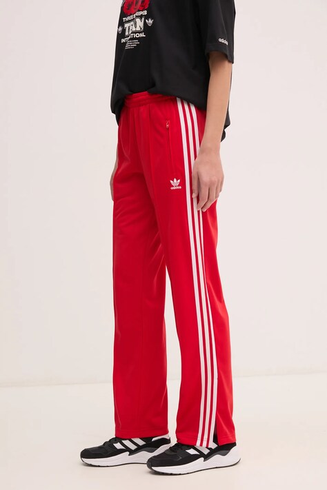 adidas Originals pantaloni de trening Firebird culoarea roșu, cu imprimeu, IR8081
