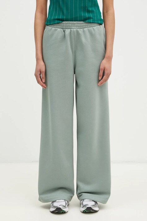 adidas Originals pantaloni de trening Essential culoarea verde, uni, JM1090