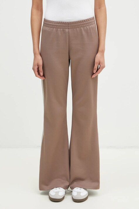 adidas Originals joggers 3- Stripes Flared brown color with an application JC5784