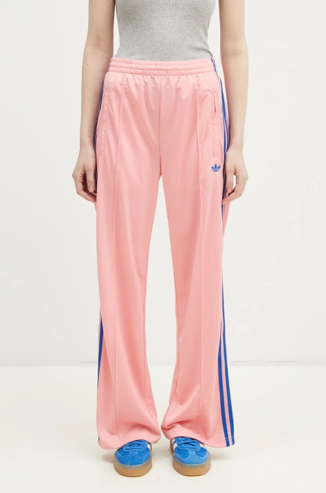 adidas Originals pantaloni de trening Firebird culoarea roz, cu imprimeu, JP2312