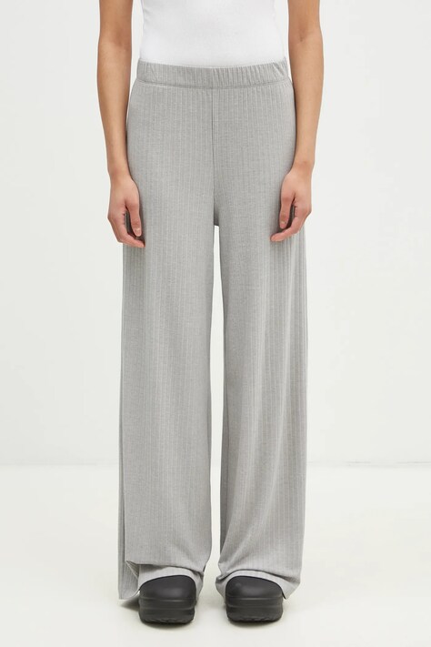 adidas Originals trousers Essential women's gray color smooth JD1498