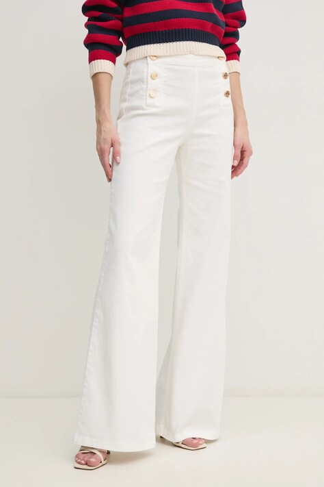 Twinset jeansi femei, culoarea bej, 251TP2590