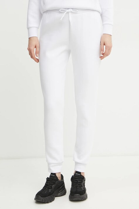 Tepláky Armani Exchange dámské, bílá barva, hladké, XW000824 AF10818