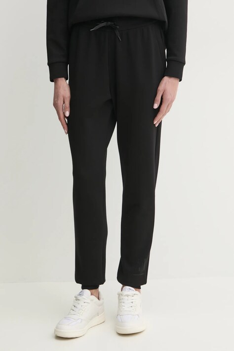 Tepláky Armani Exchange dámské, černá barva, s aplikací, XW000828 AF13397