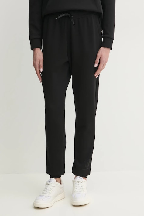 Tepláky Armani Exchange dámské, černá barva, s aplikací, XW000828 AF13397