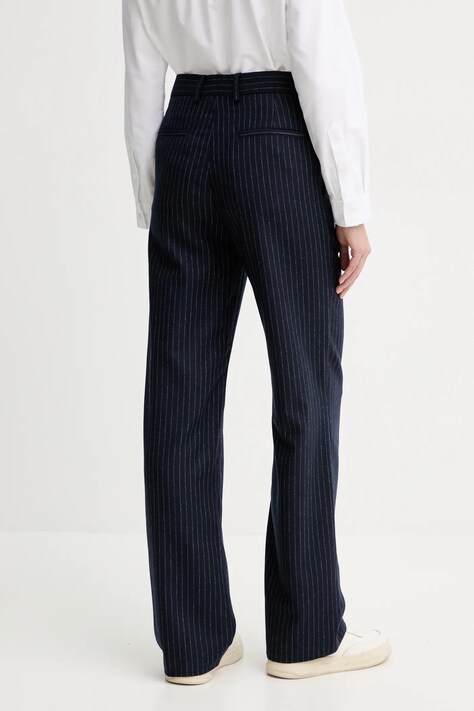 Вовняні штани A.P.C. pantalon jane — SS25-SPD0AD, темно-синій — фото 3