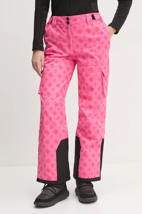 Guess pantaloni de schi culoarea roz, W4PB60 WH0K0