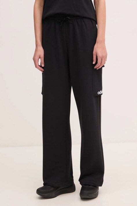 adidas spodnie dresowe Essentials Linear kolor czarny gładkie JC8312