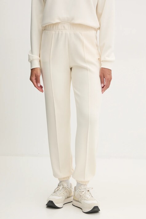 Guess pantaloni de trening OLYMPE culoarea bej, uni, V5RB11 KCAY2