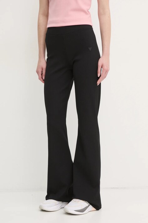 Guess pantaloni de trening STEFFI culoarea negru, neted, V5RB06 KCLH0