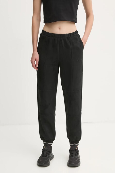 Guess pantaloni de trening MONICA culoarea negru, neted, V5RB05 KCJY2
