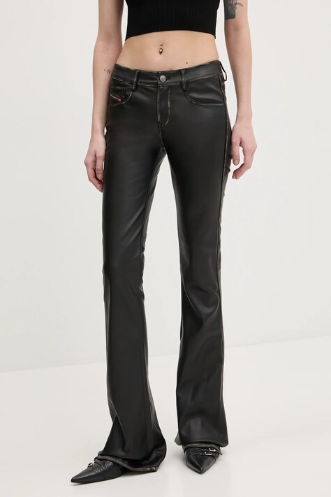 Брюки Diesel P-STELLAR-Q1 TROUSERS женские цвет чёрный клёш средняя посадка A16701.0IKAR