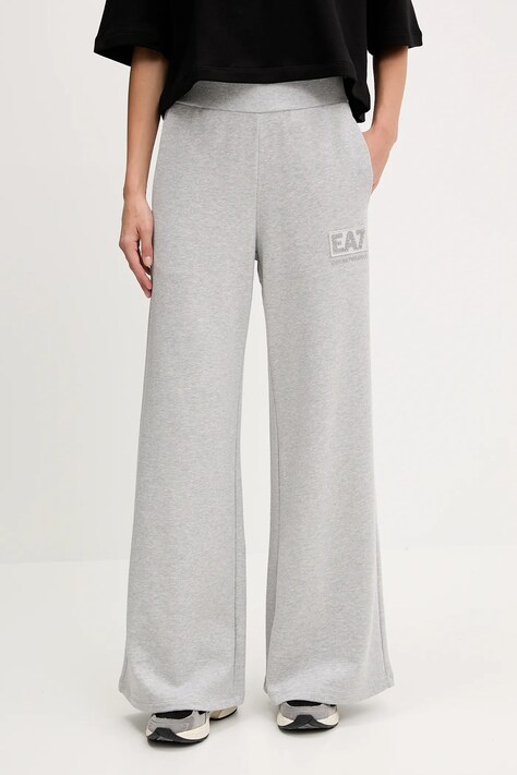 EA7 Emporio Armani pantaloni de trening culoarea gri, melanj, AF12473.7W000179
