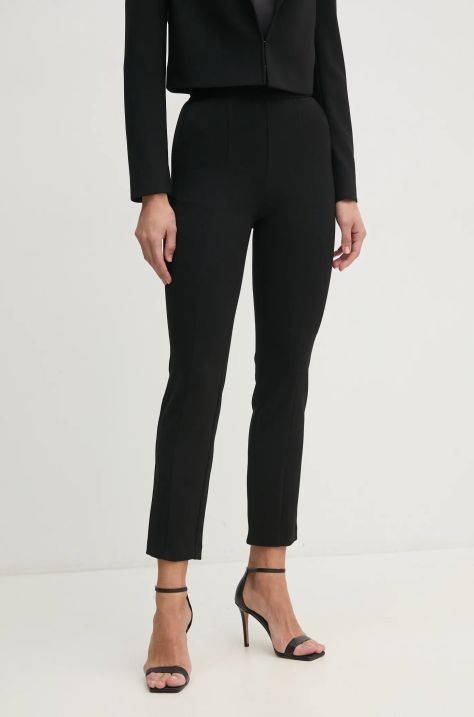 Marciano Guess pantaloni ZADIE femei, culoarea negru, mulata, high waist, 5RGB20 7272A