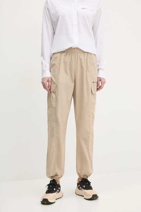 Columbia pantaloni de exterior Sandier culoarea bej, 2119061