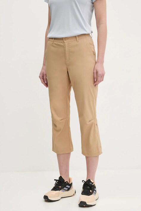 Columbia pantaloni de exterior Leslie Falls culoarea verde, 2119173