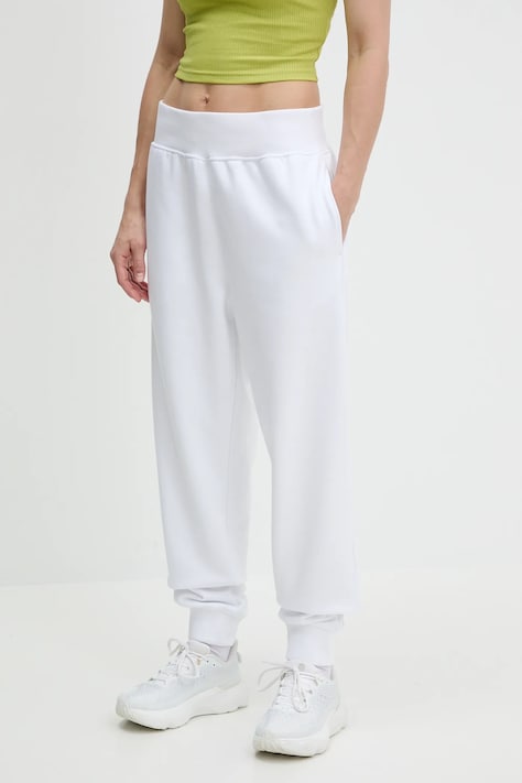pantaloni de trening culoarea alb, cu imprimeu, LVGWS5P608
