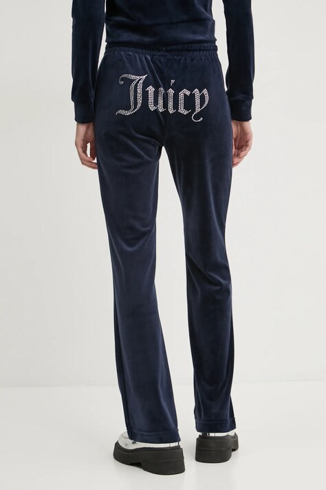Juicy Couture штани flare жіночі велюрові TINA TRACK PANT — фото 4