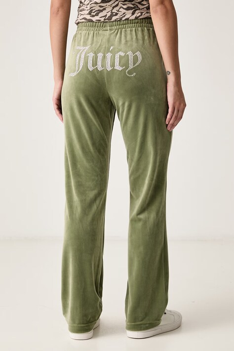 Juicy Couture штани flare жіночі велюрові TINA TRACK PANT — фото 3