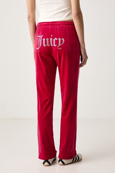Juicy Couture штани flare жіночі велюрові TINA TRACK PANT — фото 3