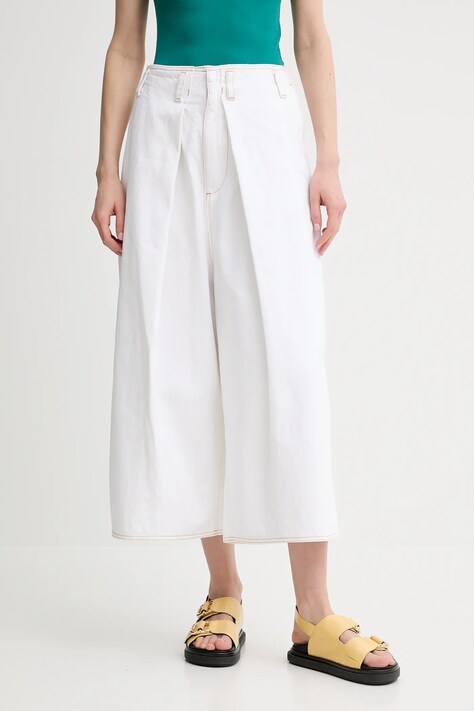 Sunnei jeans culoarea alb, RTWXBOT026