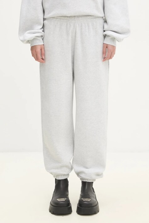 Rotate pantaloni de trening din bumbac culoarea gri, melanj, 1134281473