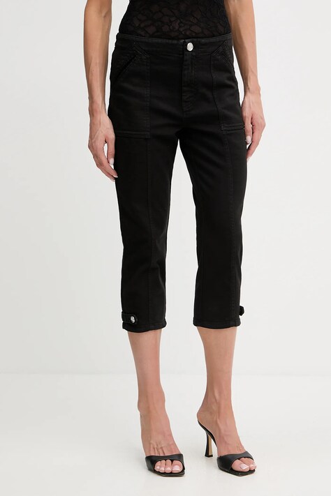 Kalhoty Pinko dámské, černá barva, medium waist, 105232 A2M6
