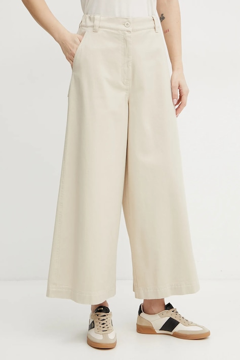 Weekend Max Mara pantaloni in cotone donna colore beige 2515131101600