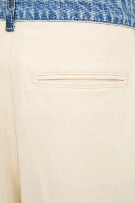 Штани Moschino Jeans — SS25-SPD0PH, бежевий — фото 4