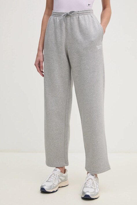 Reebok Classic pantaloni de trening culoarea gri, melanj, 100205967