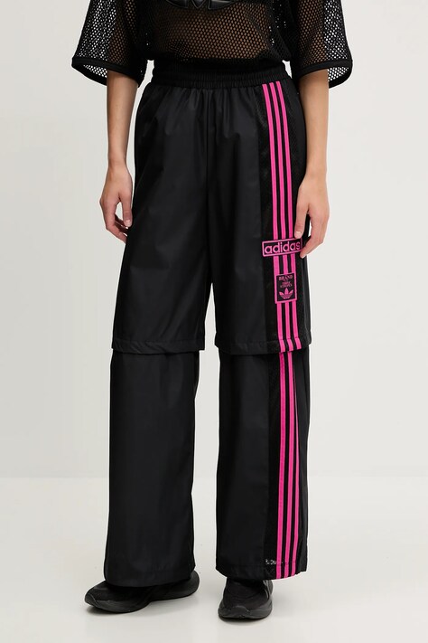 adidas Originals pantaloni de trening Woven Trackpant culoarea negru, cu imprimeu, JD0088